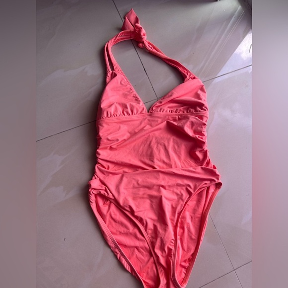 La Blanca One Piece Swimsuit - Size L orange summer pool sun - Picture 11 of 16